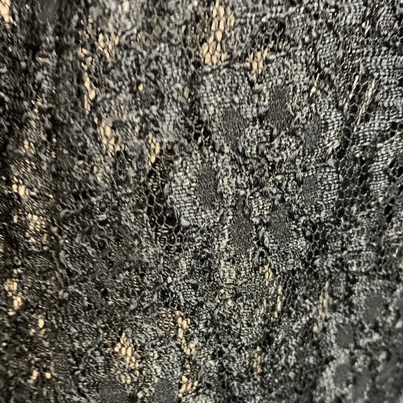 Vintage 1980’s All that Jazz Black Long Sleeve Lace Dress - Picture 5 of 8